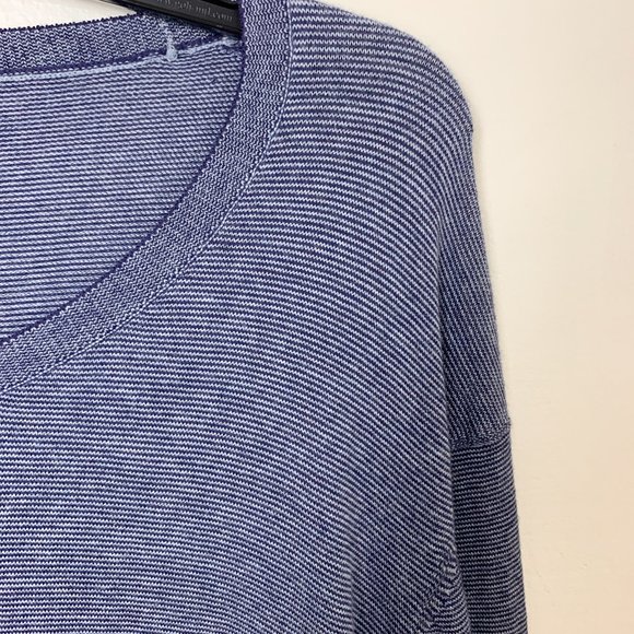 NWOT Bonobos Lightweight Micro Stripe Sweater In Navy Blue XXL - Picture 3 of 6